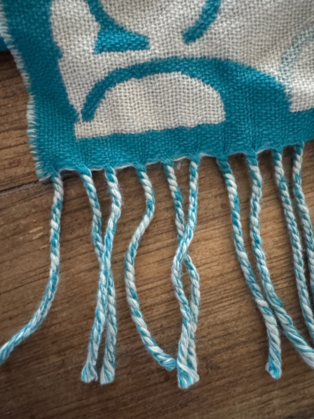 Coach *Tiffany Blue* Lightweight Soft 100% Merino Wool Signature Scarf - Picture 5 of 6